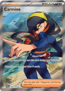 Carmine 204/167 Ultra Rare SV06: Twilight Masquerade Pokemon TCG NM - Image 1