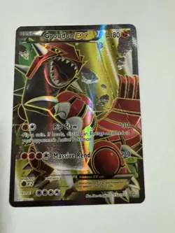 Pokemon Groudon EX (150 Full Art) 150/160 XY - Primal Clash Ultra Rare - LP - Image 1