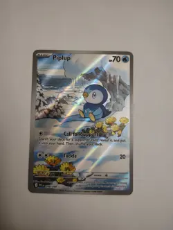 Pokemon TCG Piplup 098/094 Phantasmal Flames Illustration Rare NM - Image 1