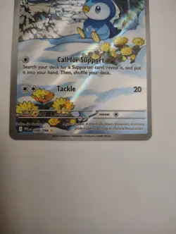 Pokemon TCG Piplup 098/094 Phantasmal Flames Illustration Rare NM - Image 3