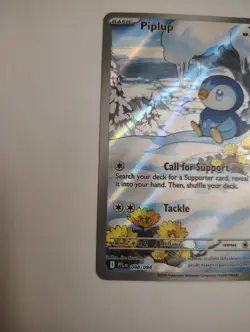 Pokemon TCG Piplup 098/094 Phantasmal Flames Illustration Rare NM - Image 4