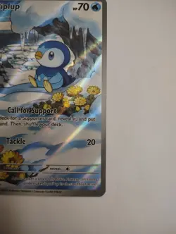 Pokemon TCG Piplup 098/094 Phantasmal Flames Illustration Rare NM - Image 5