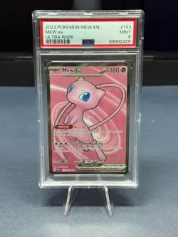 PSA 9 MINT Mew EX 151 English Ultra Rare Holo 2023 Pokemon 193/165 - Image 1