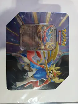 Pokemon Slashing Legends Tin Box - Zacian ex - 5 Booster Packs - Sealed! - Image 1