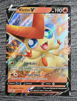 Victini V 021/163 Battle Styles Ultra Rare Holo Pokemon Pokemon TCG Card N/M - Image 1
