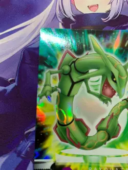 EX! Rayquaza Holo No.387 Zukan Carddass Advanced Generation Pokemon Bandai #240 - Image 2