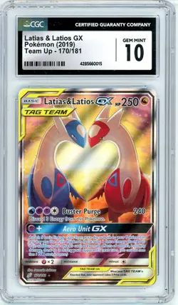 Pokemon Latias and Latios GX #170 Team Up CGC 10 Gem Mint - Image 1