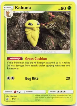Kakuna 4/181 Uncommon Team Up Pokemon Near Mint - Image 1