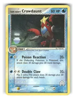 Team Aqua's Crawdaunt 14/95 Rare Team Magma vs Team Aqua Pokemon MP - Image 1