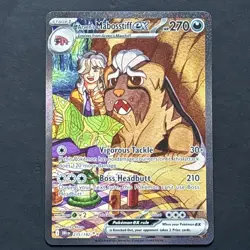 Pokemon TCG Destined Rivals Arvens Mabosstiff EX Sir 235/182 - Image 1