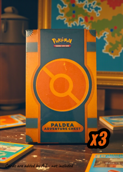 PALDEA Adventure Chest 2024 - Pokemon Scarlet & Violet NEW FACTORY SEALED x3 - Image 1