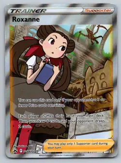 Roxanne GG66/GG70 Ultra Rare Crown Zenith Galarian Gallery Pokemon Near Mint - Image 1