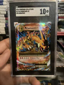 2016 Pokemon XY M Charizard Ex Evolutions #13/108 SGC 10 - Image 1