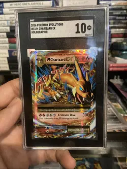 2016 Pokemon XY M Charizard Ex Evolutions #13/108 SGC 10 - Image 2