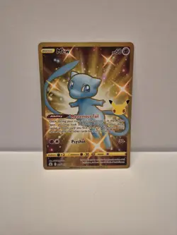 Pokemon TCG - Gold Mew EX 025/025 Celebrations Secret Rare - NM Very Clean - Image 1