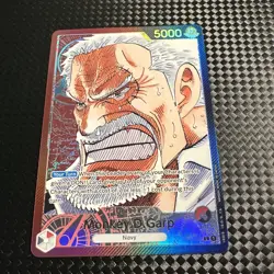 One Piece TCG Red Black Monkey.D.Garp Leader (002) (Alternate Art) OP02-002 - Image 1
