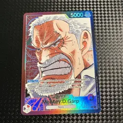 One Piece TCG Red Black Monkey.D.Garp Leader (002) (Alternate Art) OP02-002 - Image 2