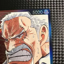 One Piece TCG Red Black Monkey.D.Garp Leader (002) (Alternate Art) OP02-002 - Image 4