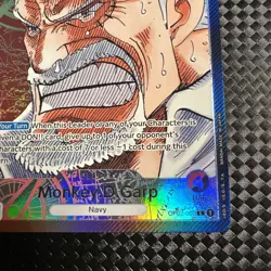 One Piece TCG Red Black Monkey.D.Garp Leader (002) (Alternate Art) OP02-002 - Image 5
