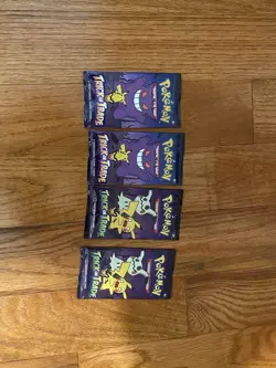 4x Pokemon Halloween Trick Or Trade 3 Card Booster Pack Brand New Sealed - Image 1