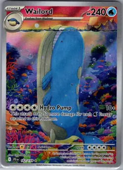 Wailord 162/159 SV09: Journey Together - Pokemon Card - NM - Image 1