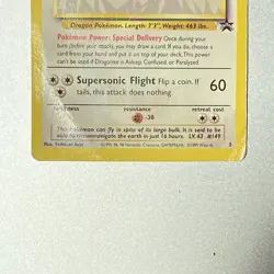 Pokemon The First Movie promo card - Dragonite - #5 WoTC Black Star Promo DMG - Image 3