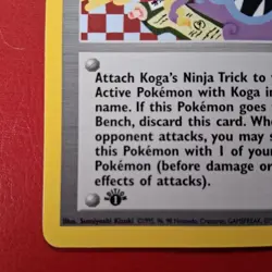 Koga's Ninja Trick 115/132 Gym Challenge Regular First Edition Pokemon Card LP - Image 5