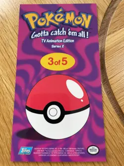 Pokemon Topps Team Rocket Oversized Card/Tin Topper TV Animation Series2 #3 of 5 - Image 2