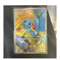 Pokemon Squirtle Promo Stamped Holo 039 MEP Basic 80 HP Card - Image 1