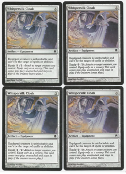 4 x Whispersilk Cloak / Mantel aus Flusterseide - DARKSTEEL - englisch Playset - Image 1
