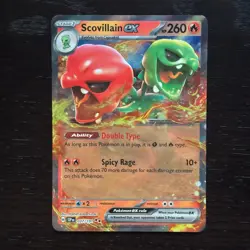 Scovillain ex 037/191 Pokemon Surging Sparks SV08 Double Rare Holo NM - Image 1