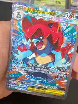 CARTE POKEMON MEGA-ALIGATUEUR EX 274/217 FR ALTERNATIVE HEROS TRANSCENDANTS-NEUF - Image 2