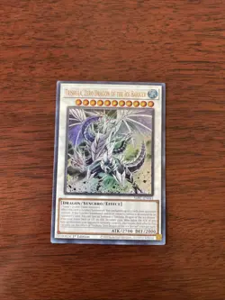 Yu-Gi-Oh Trishula Zero Dragon of The Ice Barrier 1st Ed Ultra Rare SDFC-EN041 NM - Image 1