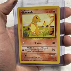 Glumanda 46/102 Base Set Deutsch Pokemon Karten NM Near Mint Vintage Common Card - Image 1