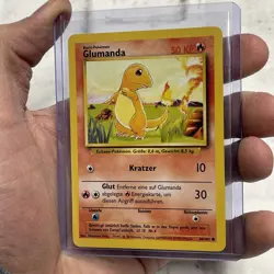 Glumanda 46/102 Base Set Deutsch Pokemon Karten NM Near Mint Vintage Common Card - Image 2