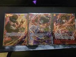 One Piece 3rd anniversary english - 3 cards (sabo,luffy,ace) op07-op09-st15 - Image 1