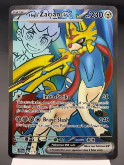 Hop’s Zacian ex 176/159 - Full Art Holo - Journey Together Pokemon Card MINT - Image 1