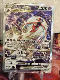 Pokemon Deoxys VSTAR TCG Card Crown Zenith: Galarian Gallery, GG46/GG70 NM - Image 1