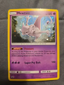 Pokemon TCG Mewtwo SM77 Black Star Promo Holo Card 2017 - Image 1