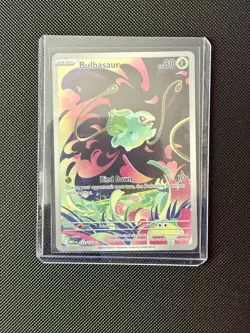 Bulbasaur 133/132 MINT/NM Pokemon Cards Illustration Rare Full Art Holo Mega - Image 3