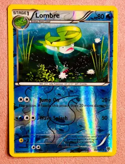 Lombre | 30/135 | Plasma Storm | 2013 Vintage Pokemon Card Reverse Holo | LP - Image 1