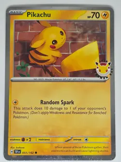 Pikachu (Pokemon Day 2026) 051/162 C Pokemon Miscellaneous Cards & Products NM - Image 1