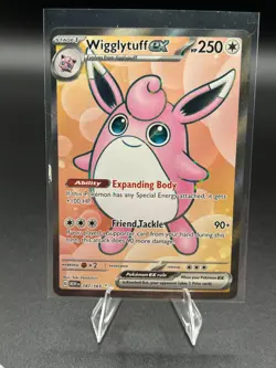 Wigglytuff ex 187/165 Full Art Ultra Rare Pokemon TCG 151 NM - Image 1