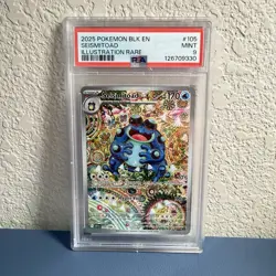 Pokemon Seismitoad 105/086 Black Bolt Illustration Rare PSA 9 - Image 1