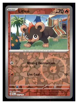 Litleo Reverse Holo - SV02: Paldea Evolved 031/193 -Common- Pokemon NM - Image 1