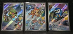 Pokemon TCG First Partner Illustration Collection Series 1 Gen 4 Sinnoh Starters - Image 1