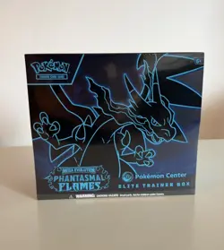 Phantasmal Flames Pokemon Center Exclusive ETB Elite Trainer Box Factory Sealed - Image 1
