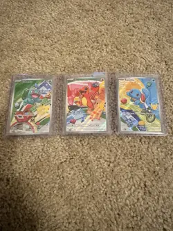 Pokemon First Partner Illustration Collection Series 1 Kanto Gen 1 Starters Set - Image 1