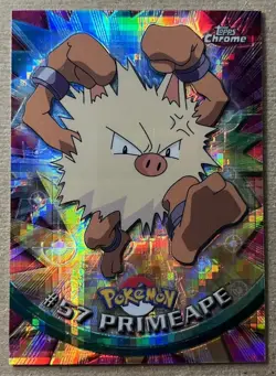 Pokemon Topps Chrome Primeape Tekno #57 - Image 1