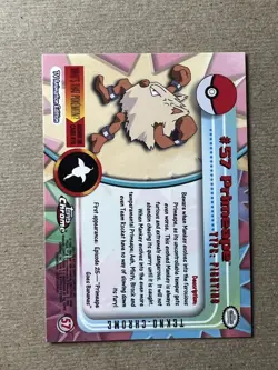 Pokemon Topps Chrome Primeape Tekno #57 - Image 2